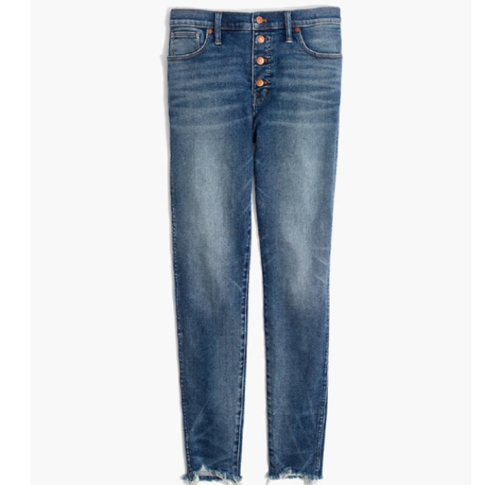 Madewell Petite High-Rise Skinny Jean Button Front